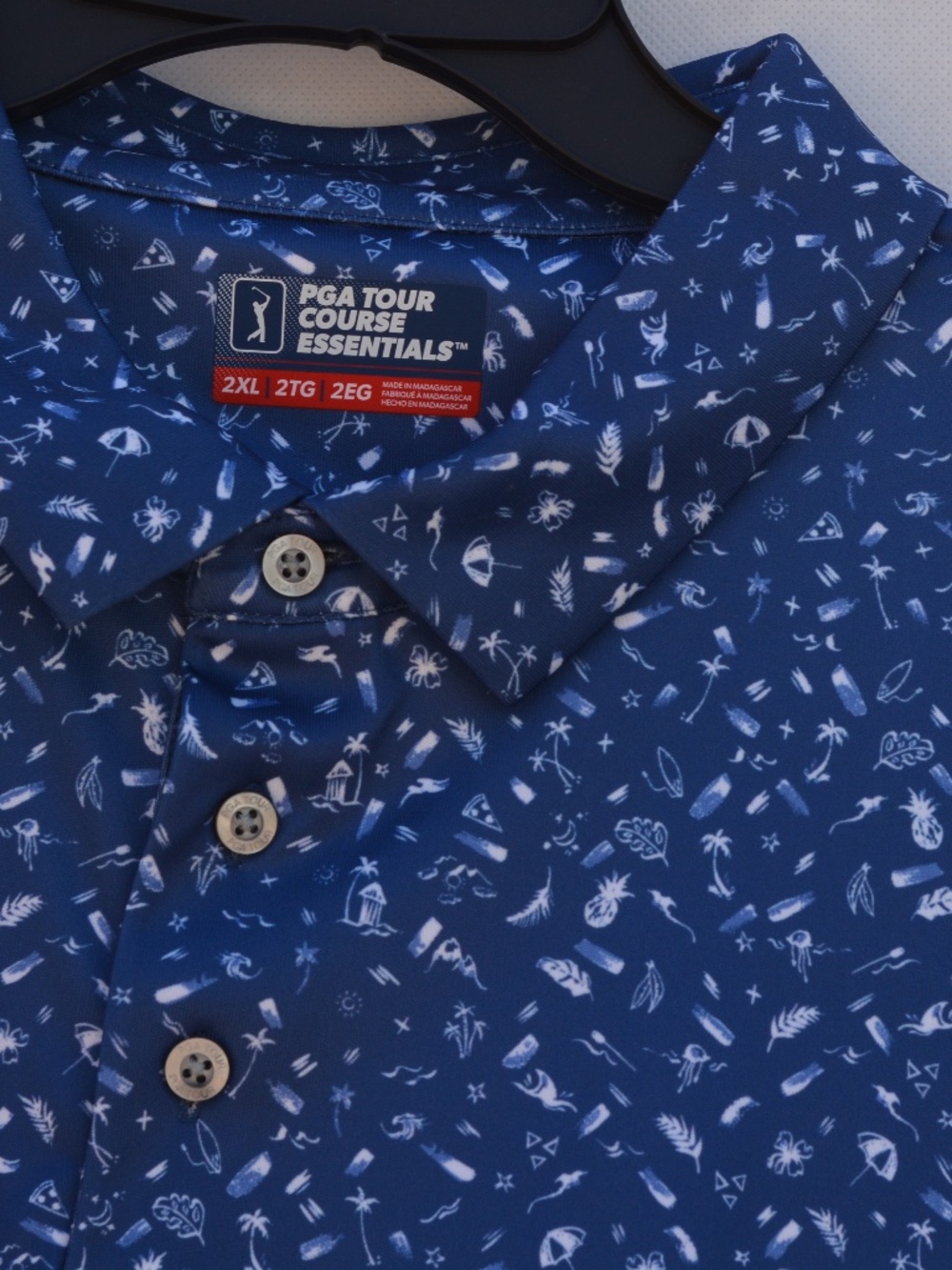 GOLF SHIRT PGA TOUR COURSE ESSENTIALS SZ 2 XLNWT